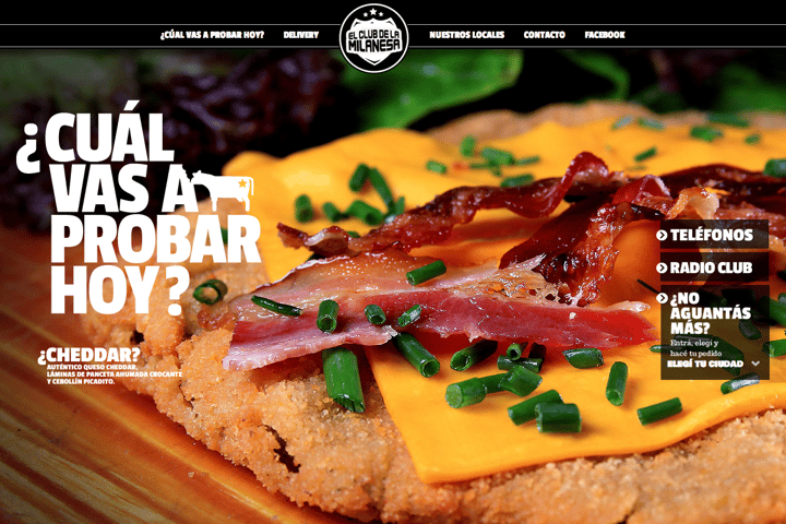 Club de la milanesa website preview